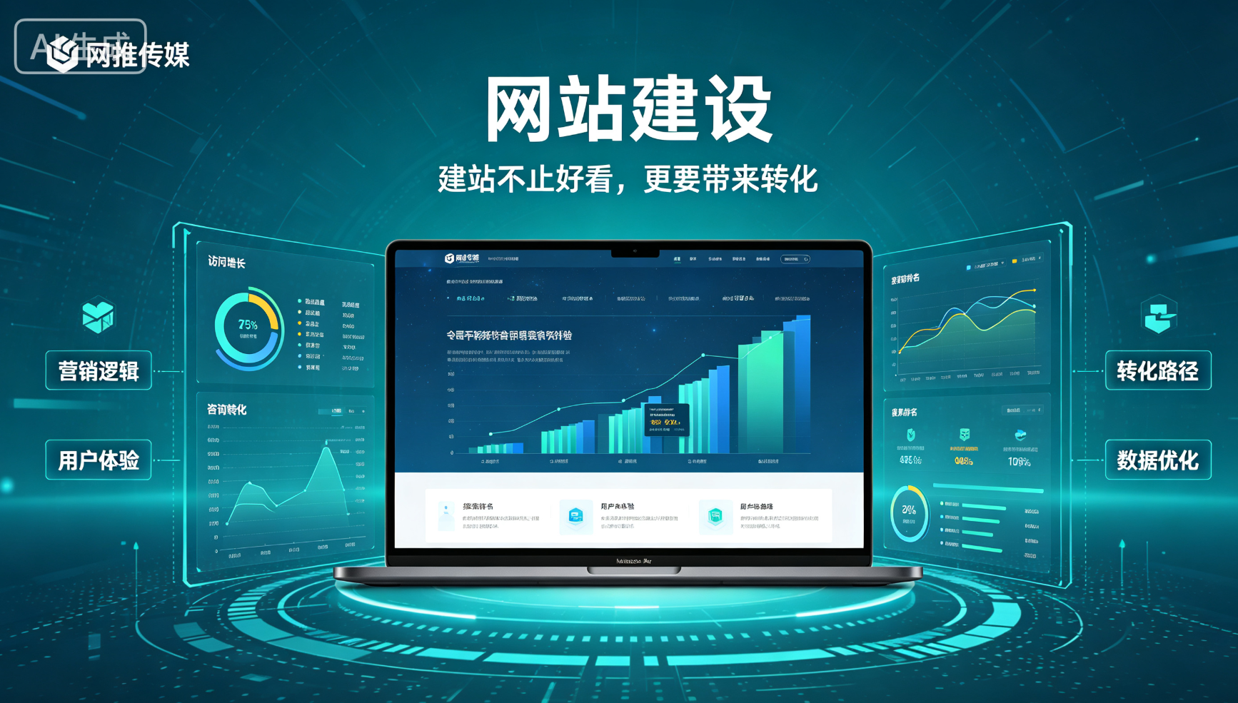 企业网站建设项目截图，展示现代化网站设计